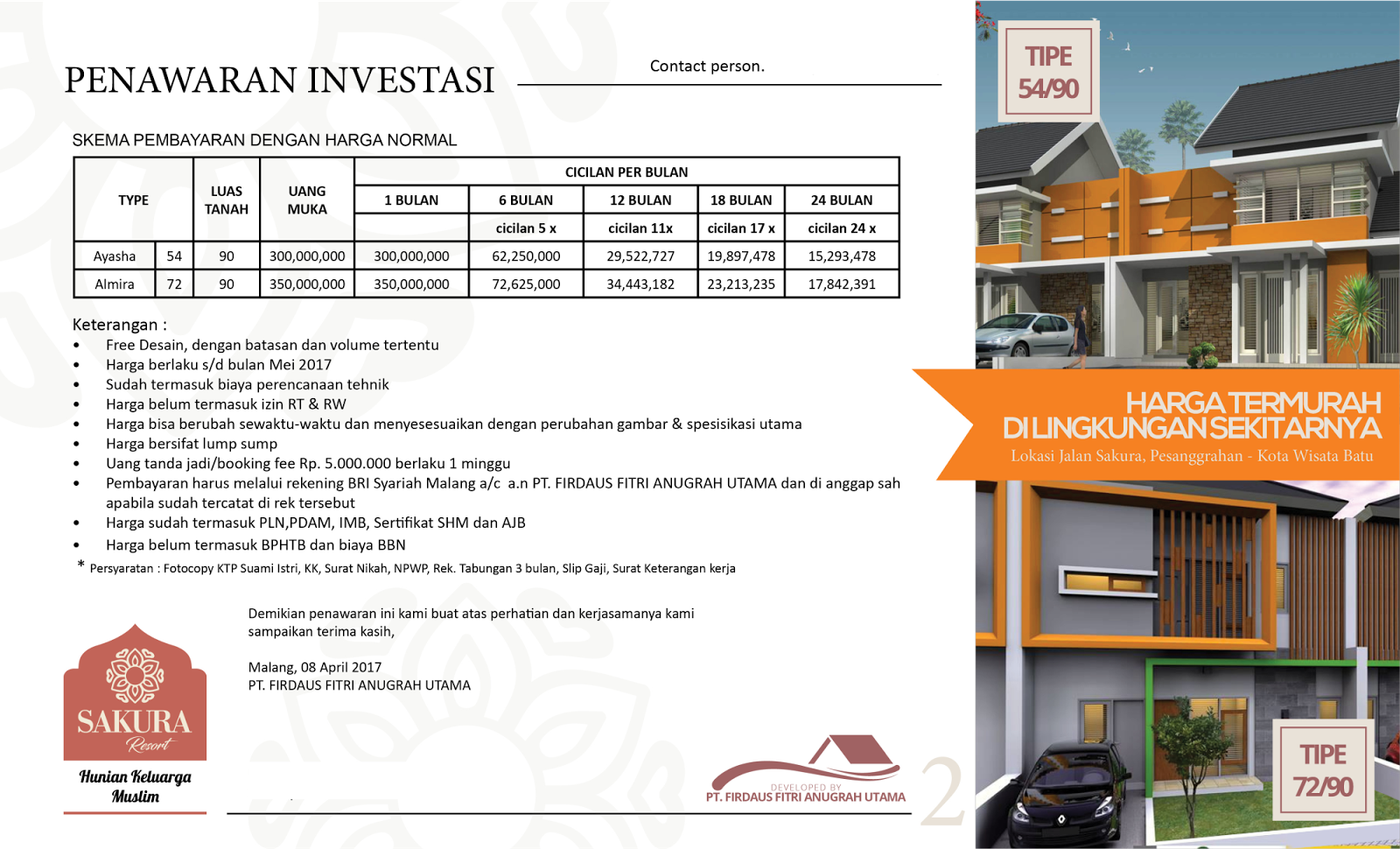 Harga Perumahan Murah di Batu Malang HUB. 0812.3546.9135