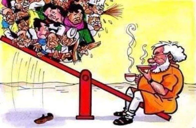 मोदी नाम केवलम, ऐतिहासिक जीत, रसातल में कांग्रेस