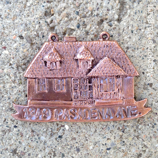 living with ThreeMoonBabies | wire brushed copper clay house ornament