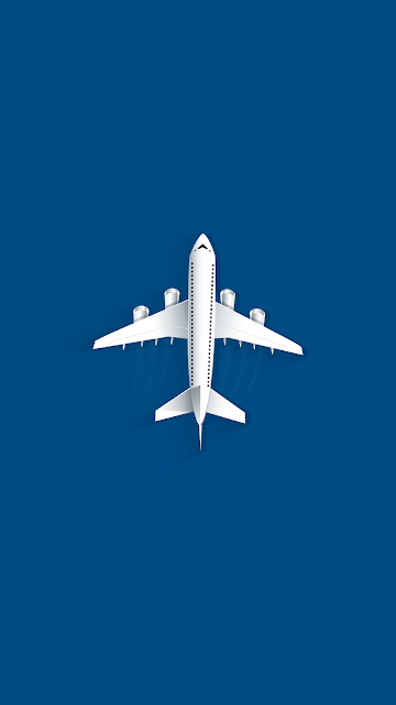 Minimal Airplane Wallpaper for Phone