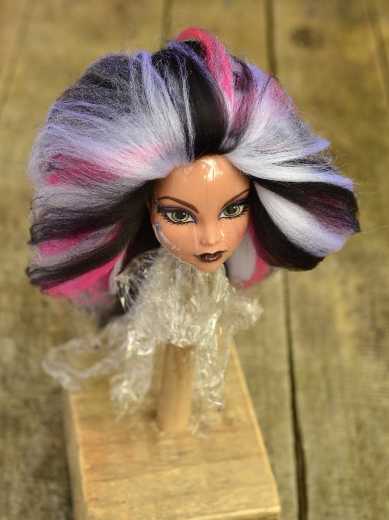 Brushed Mohair Yarn for Doll Hair