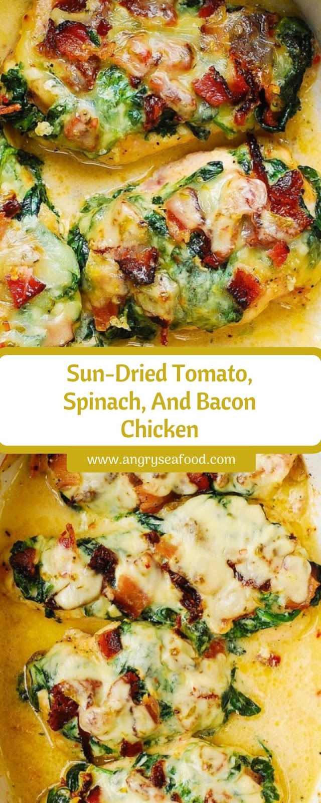Sun-Dried Tomato, Spinach, And Bacon Chicken Sun-Dried Tomato, Spinach, And Bacon Chicken