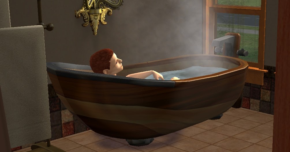 TheNinthWaveSims The Sims 2 The Sims 4 Island Living Bathtub For The