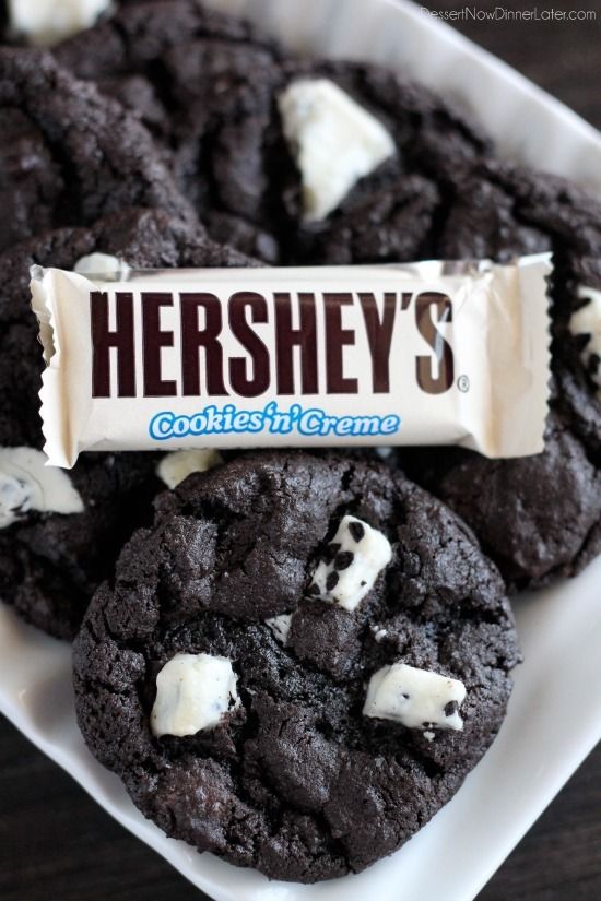 Dark Chocolate Cookies and Cream Cookies DELICIOUS RECIPE