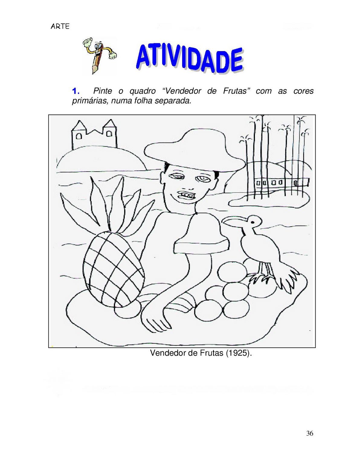 Atividade De Arte Para O 6º Ano - EDUCA