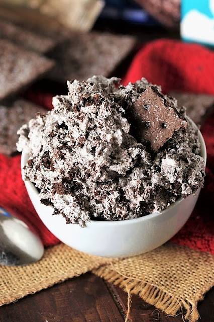 Bowl of Easy Chocolate Fluff Made with Chocolate Graham Crackers Image