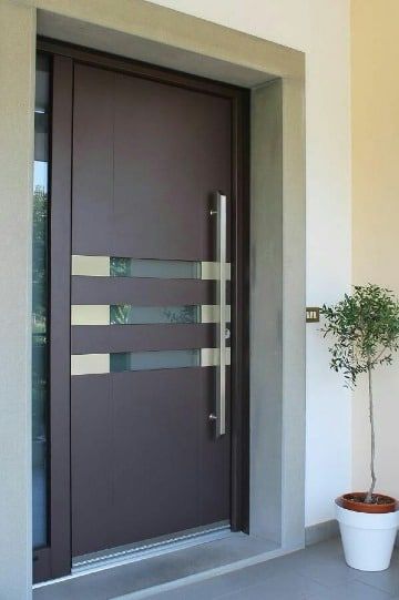 Shinkan Viscoso Leeds Diseño de puertas modernas de entrada principal en herrería