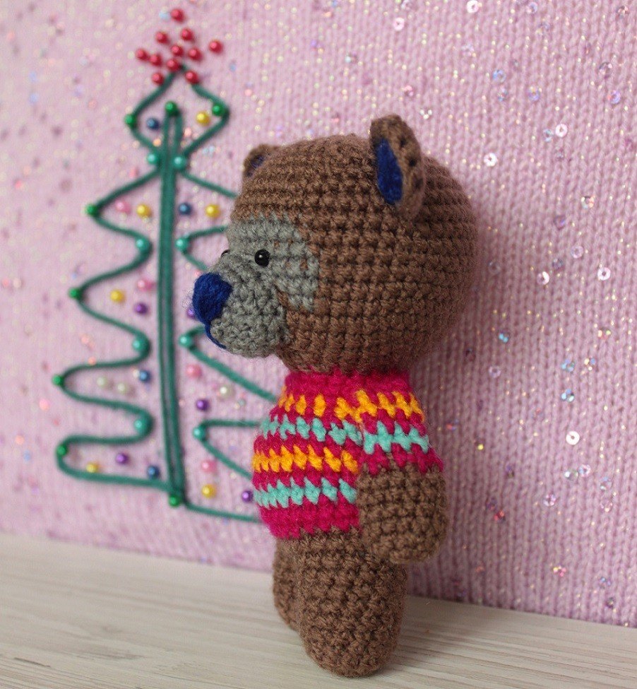 Мишка амигуруми схема крючком