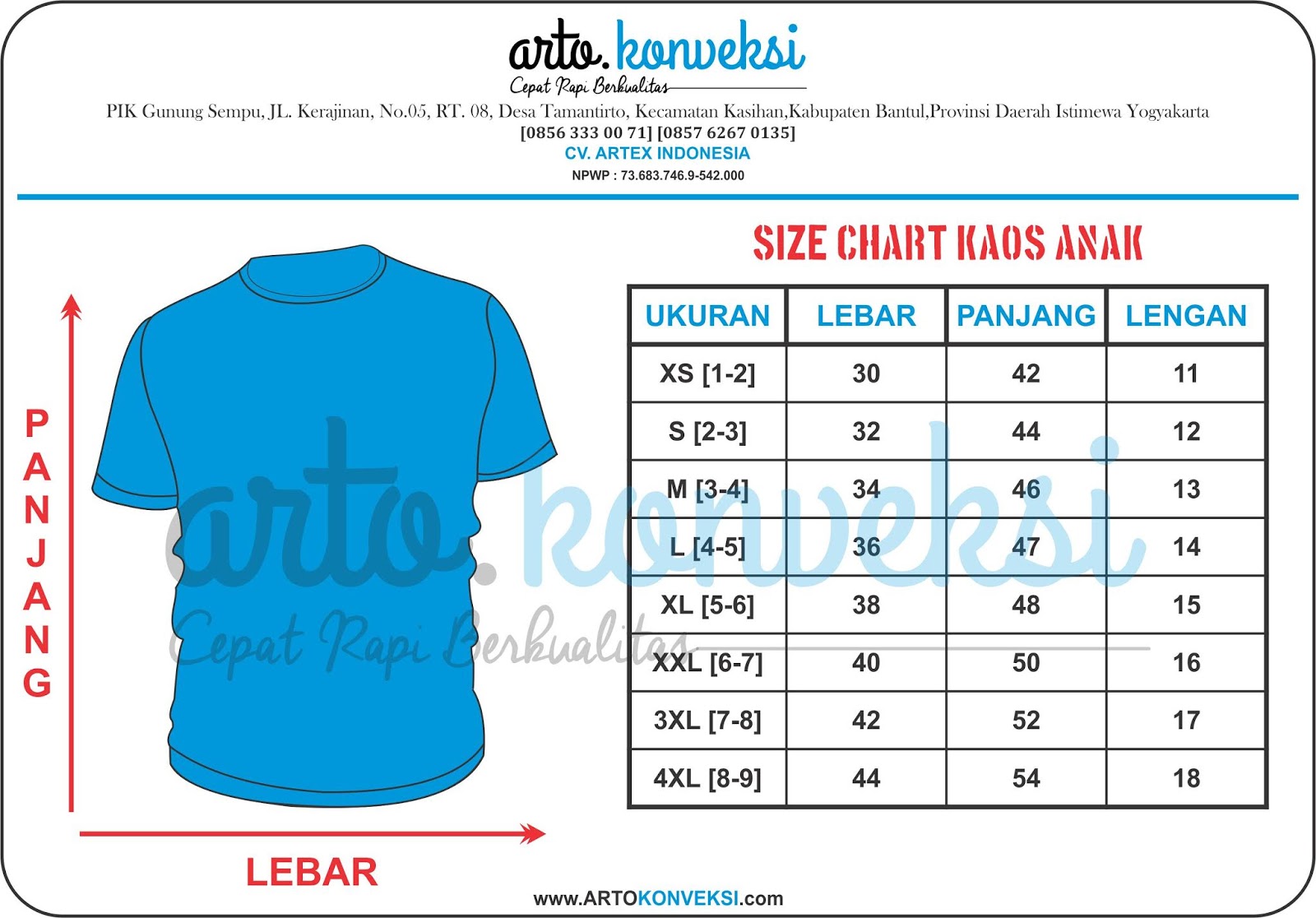 Ukuran Baju Standar Indonesia - IMAGESEE