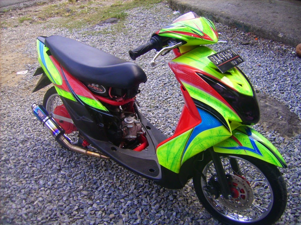 Mio Soul Modifikasi Warna Polos