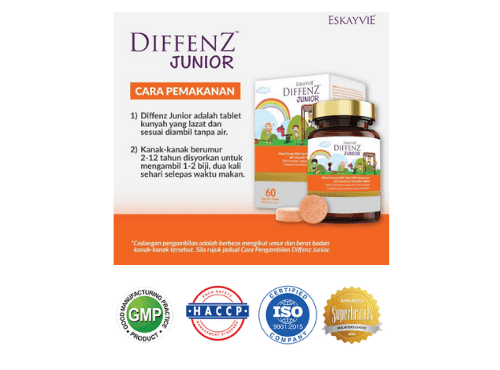 Cara makan vitamin Diffenz Junior