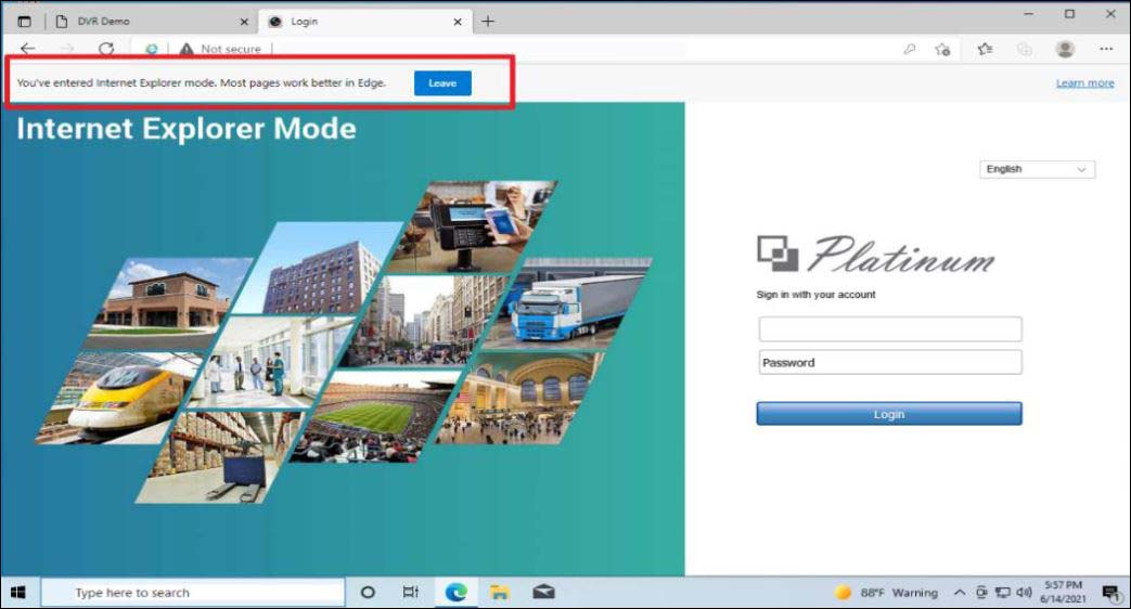 How to use Edge Browser with IE mode for Hikvision devices 