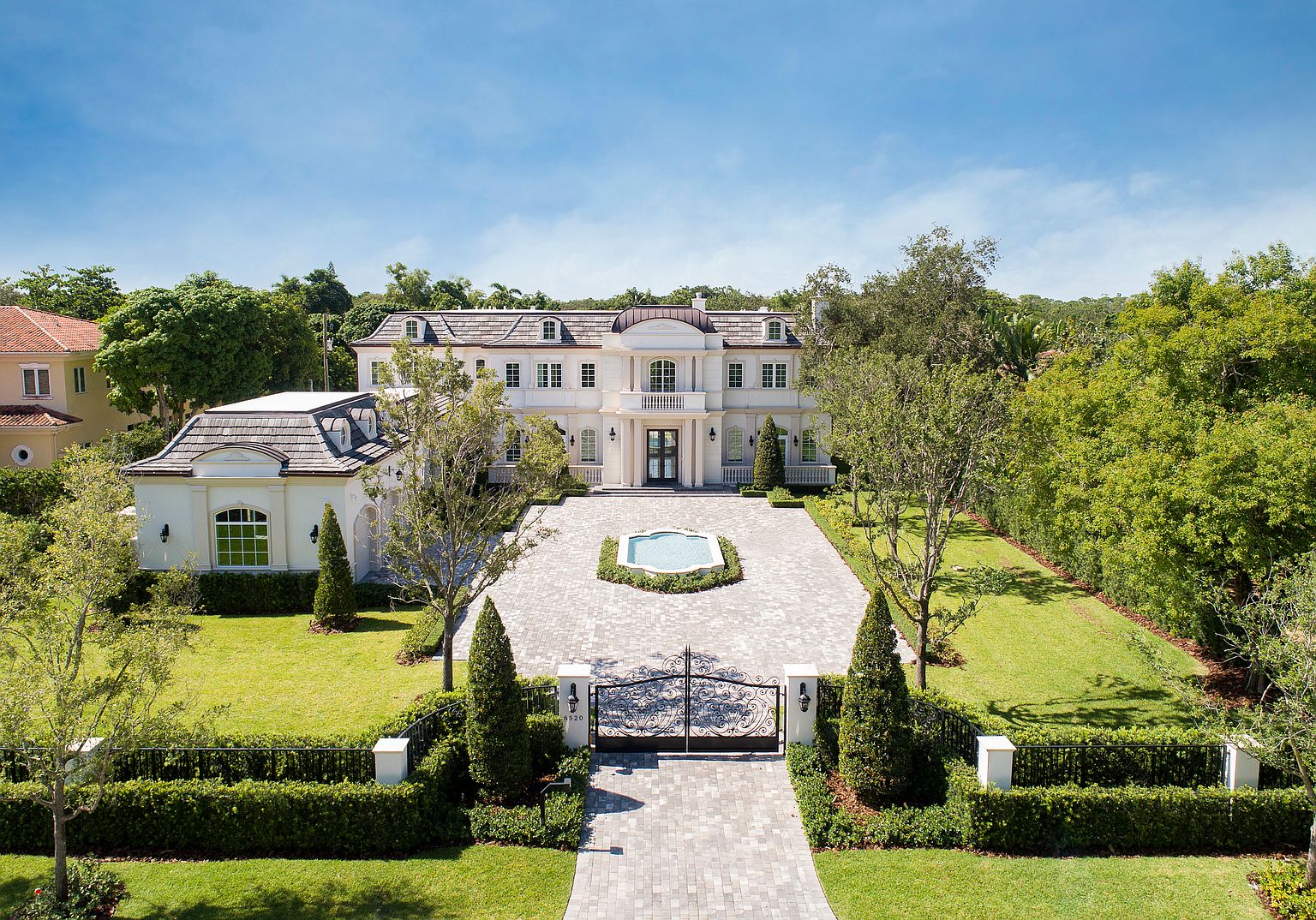 Newly Built 12,000 Square Foot FrenchStyle Mansion In Pinecrest, FL