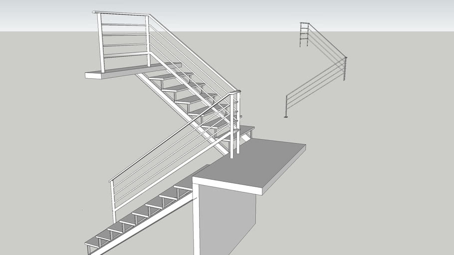 Dog legged stair case Design Civil Engineering