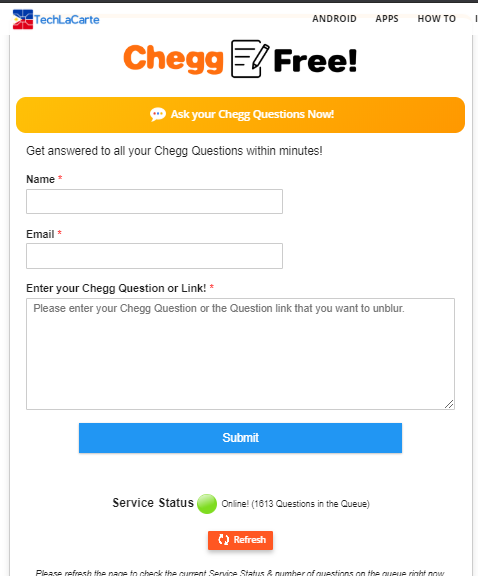 How To Get Chegg Answer Free For 2021 100 Working Techlobe Net