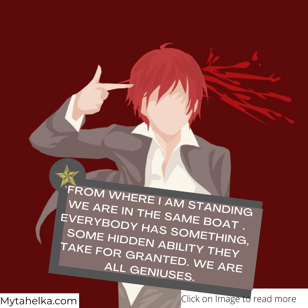 Karma Akabane Quotes from Assassination Classroom