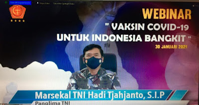 91.817 TNI dan 109 Rumah Sakit TNI Sukseskan Program Vaksinasi Nasional Covid-19