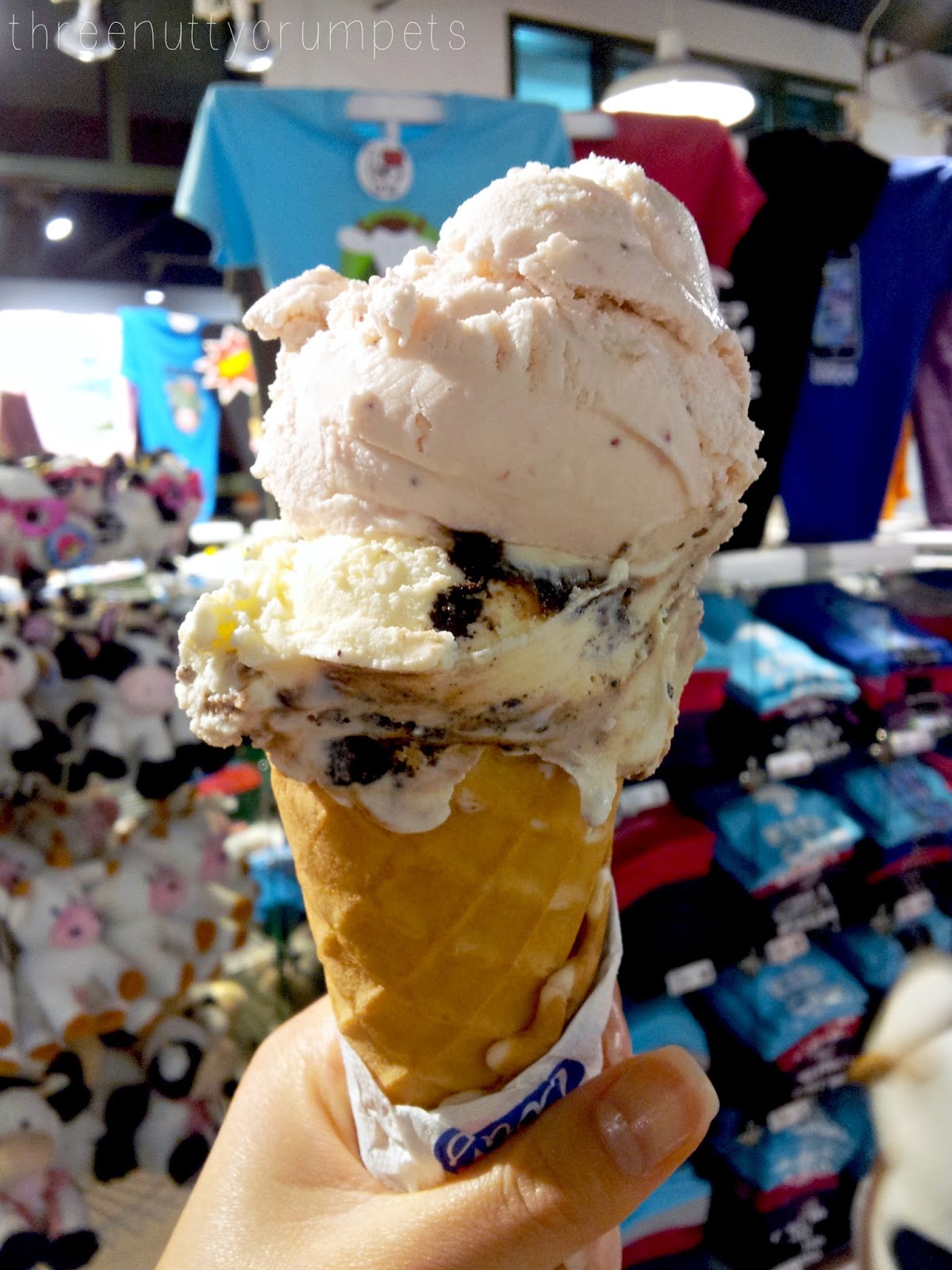 Three Nutty Crumpets COWS Ice Cream