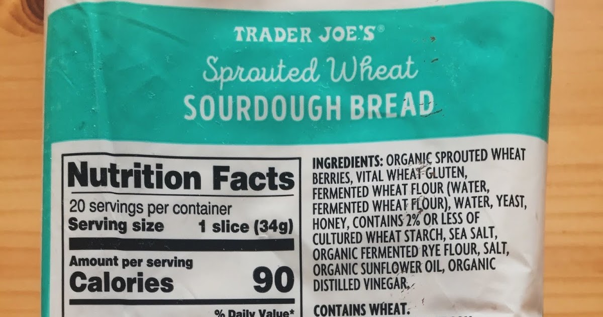 Trader Joes Sprouted Bread Nutrition Nutrition Pics