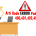 Arti Kode Error di Halaman Website