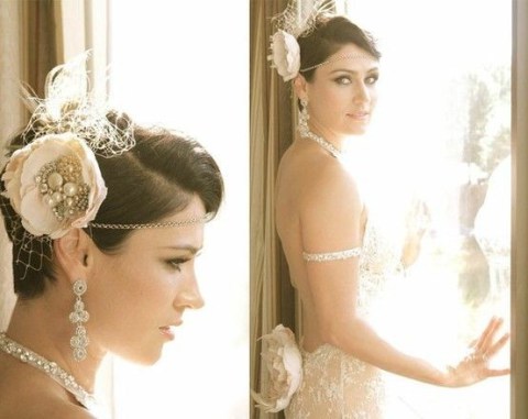 8 Swanky Wedding Updos For Short Hair