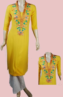 Khubsurat Beauty Tips: Elegant yellow dress for Office worker and Students