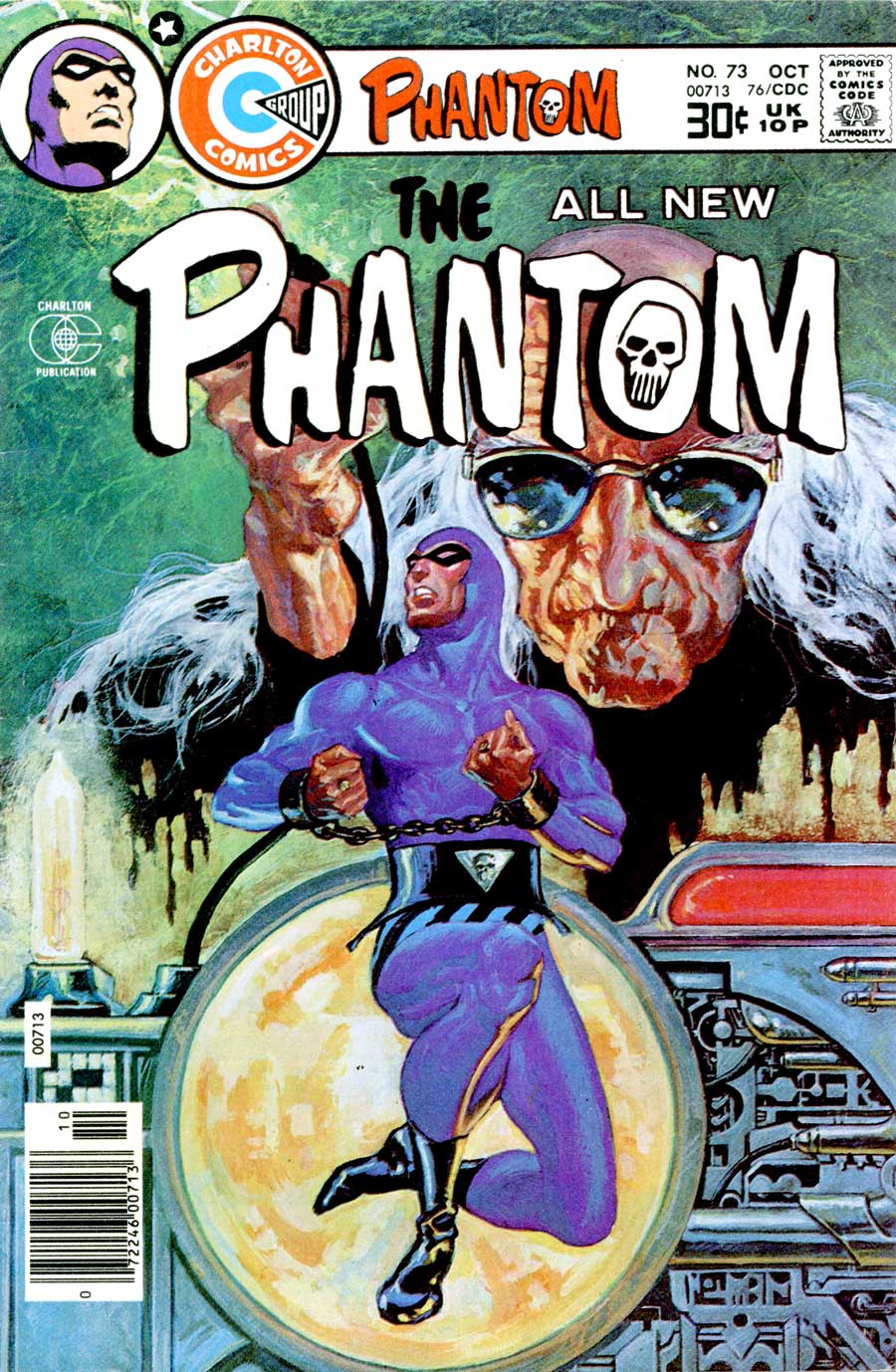 The Phantom v2 #73 charlton comic book cover art by Don Newton