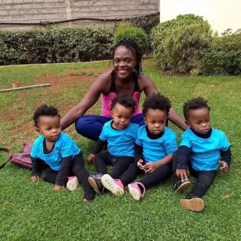 Mrs Divinar Joseph and his kids photo