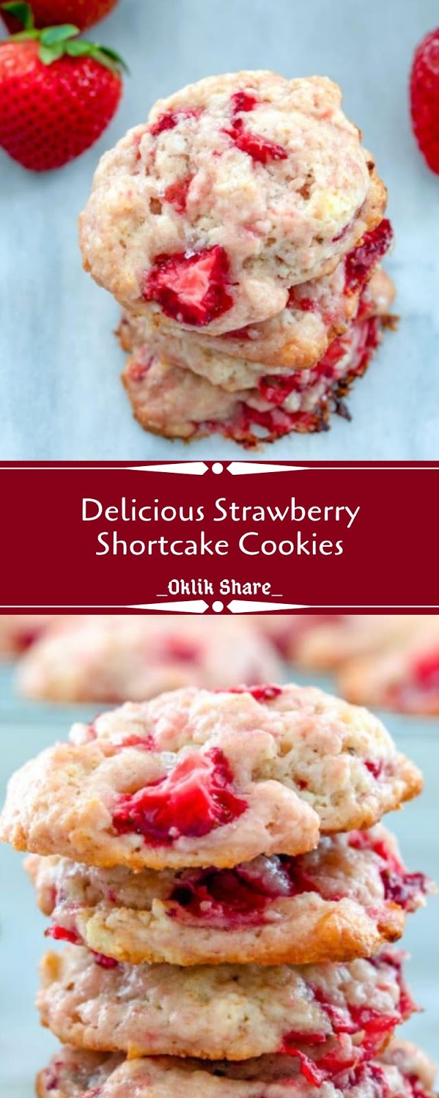 Delicious Strawberry Shortcake Cookies