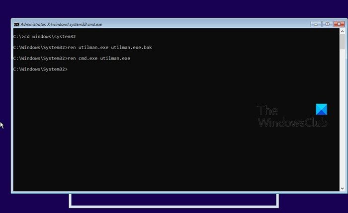 Restablecer contraseña de cuenta local en Windows 10 usando medios de instalación-2