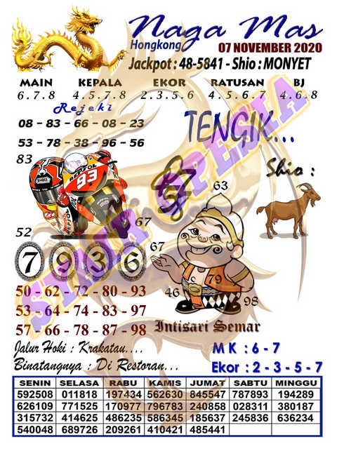 24 Syair opesia hk 7 november 2020