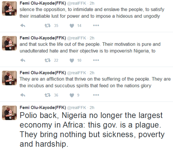 2 Polio back, Nigeria no longer the largest economy in Africa: this govt is a plague- FFK
