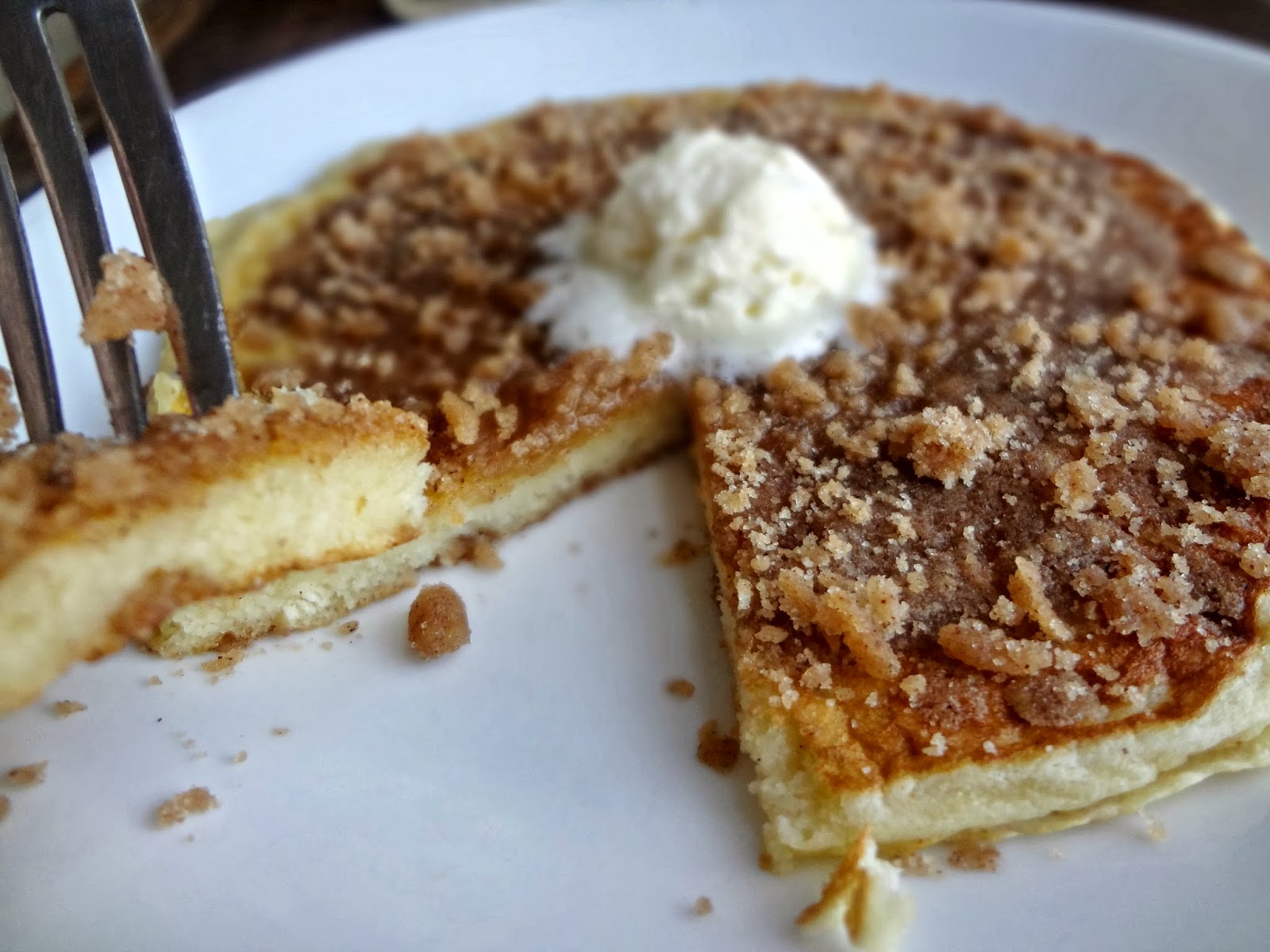 The Cooking Actress Cinnamon Streusel Pancakes