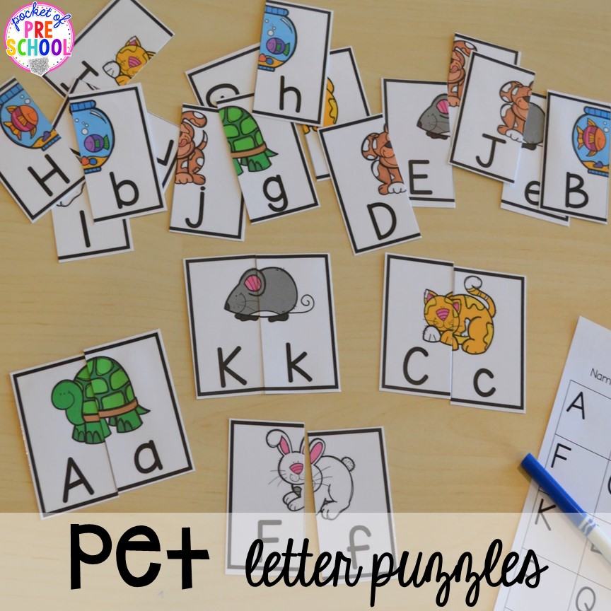 Pet Themed Activities and Centers Pocket of Preschool