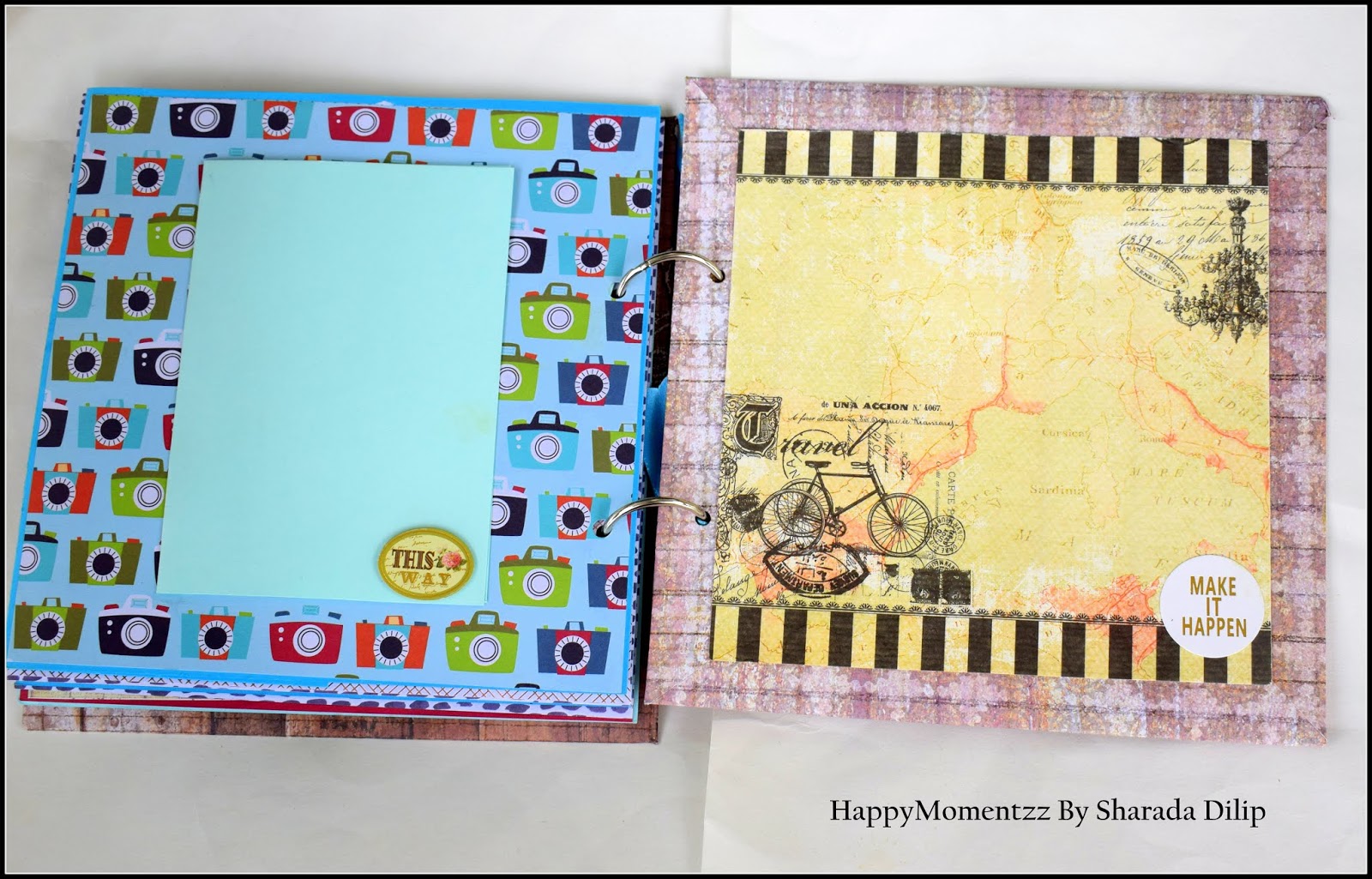 HappyMomentzz crafting by Sharada Dilip Handmade Farewell scrapbook