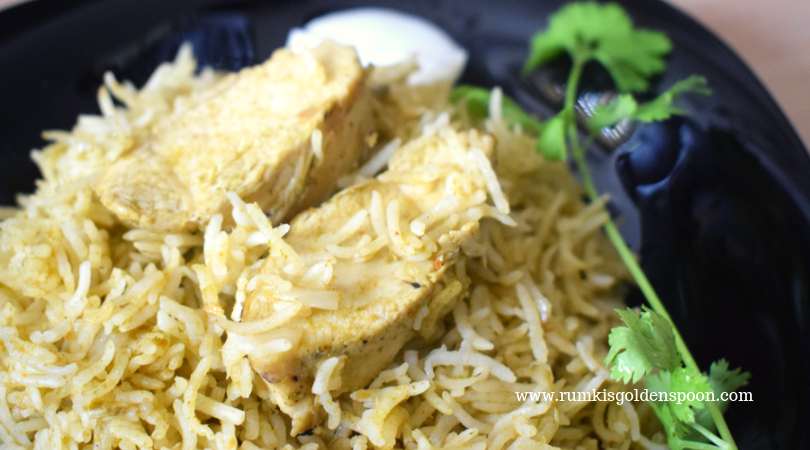 Quick and Easy, Rumki's Golden Spoon, One Pot Chicken-Cilantro-Rice with Leftover Chicken, Dhania Murg Pulao, dhania rice, chicken rice recipe, nonveg rice item recipe, coriander rice, recipe with leftover chicken, recipe with cooked chicken