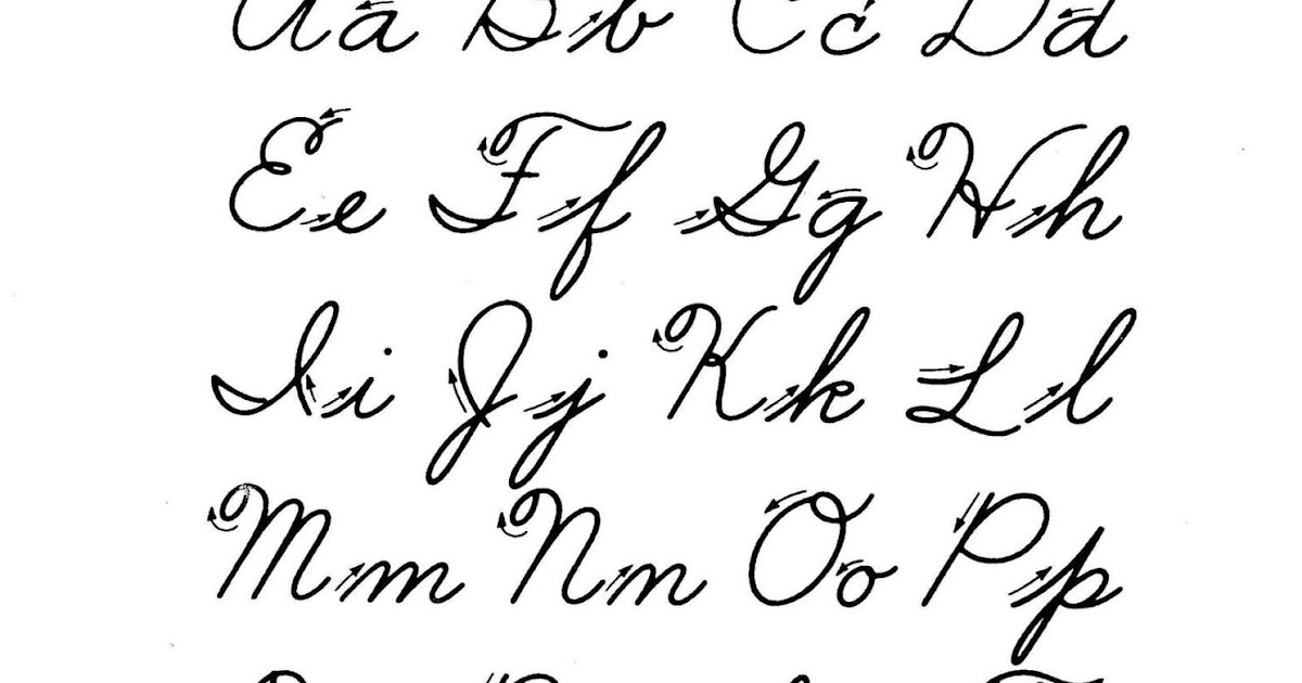 Traceable Cursive Alphabet Printable Traceable Cursive Alphabet Printable