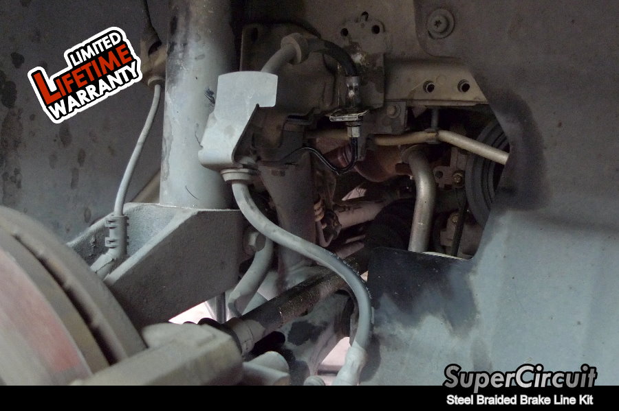 SUPERCIRCUIT Steel Braided Brake Lines Ford Focus ST Steel Braided