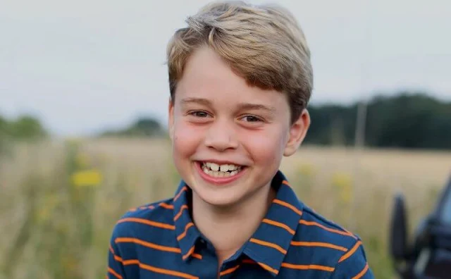 Prince George wore a new polo shirt from John Lewis. The photo was taken by the Duchess of Cambridge in Norfolk