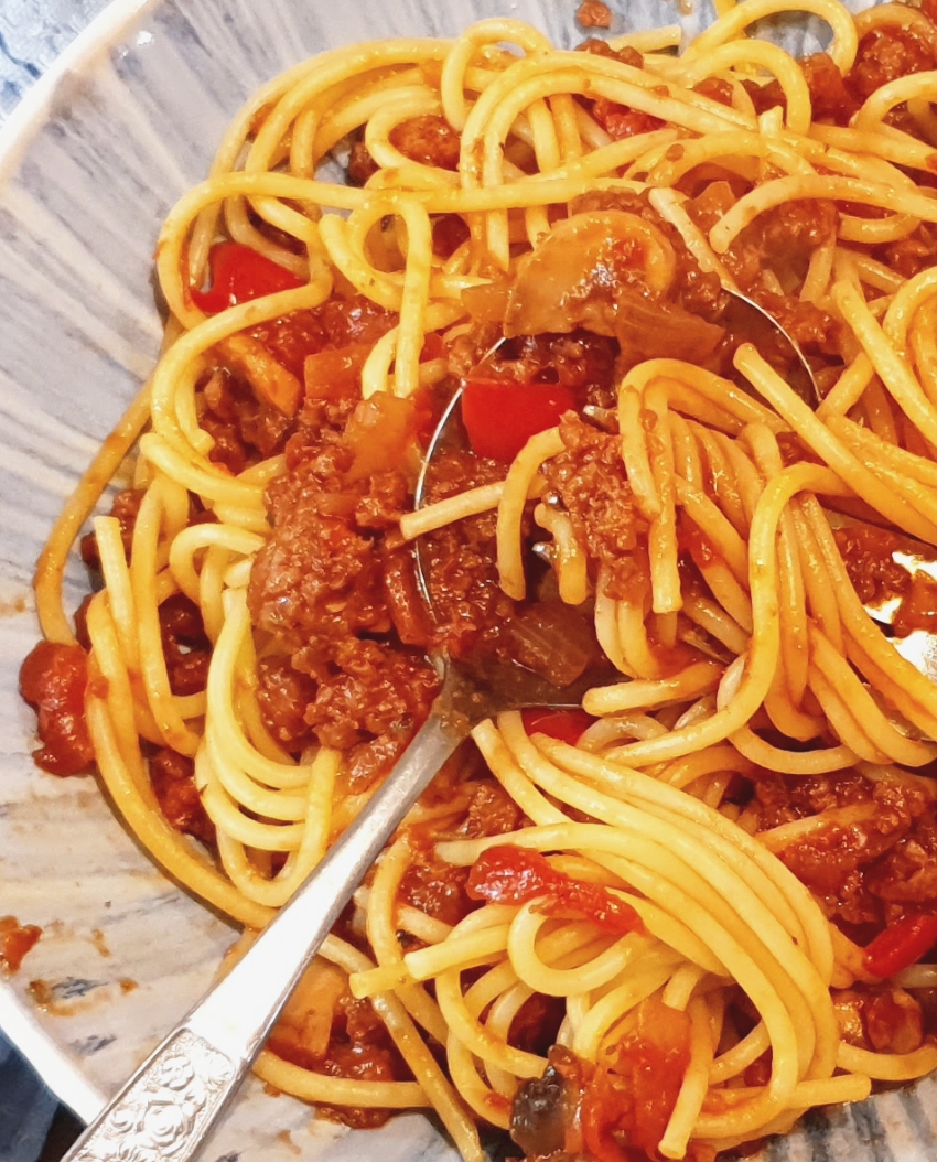 Meat free Bolognese