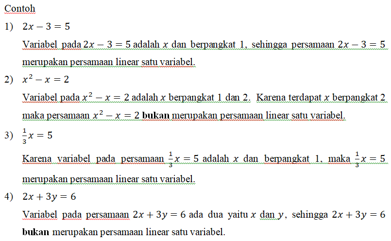 LATIHAN SOAL PLSV DAN PtLSV MATEMATIKA KELAS 7 Media