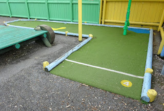 Crazy Golf course at Pontin's Prestatyn Sands holiday park Crazy Golf course at Pontin's Prestatyn Sands holiday park