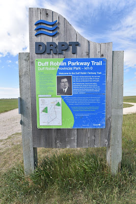 Duff Roblin Parkway Trail sign Manitoba.