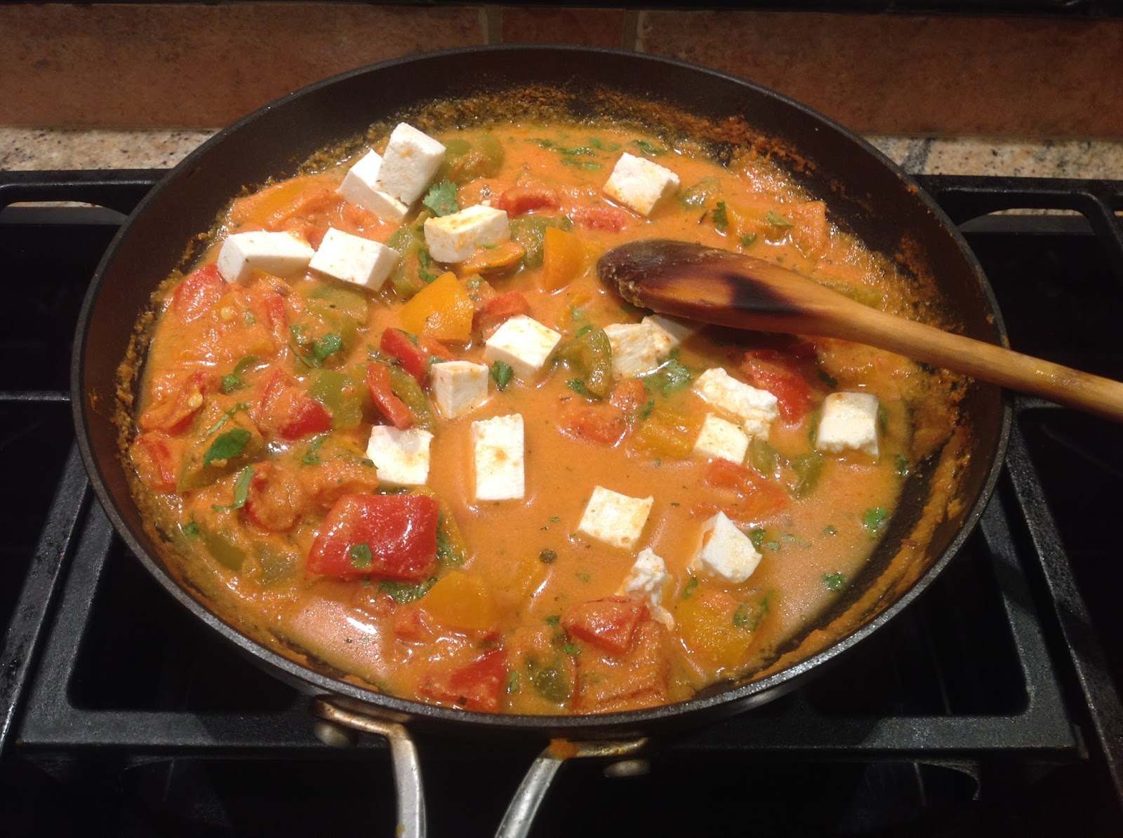 Elaichii Paneer and Bell Pepper Curry