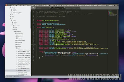 Tampilan Sublime Text 3 di Ubuntu