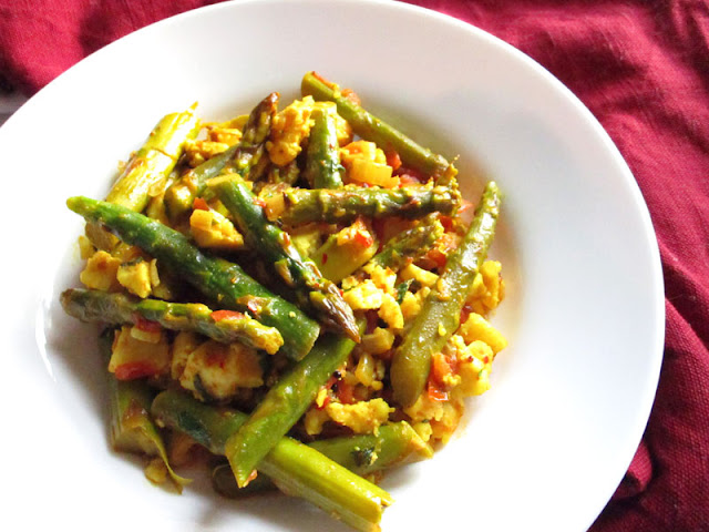 Asparagus with Paneer Cheese