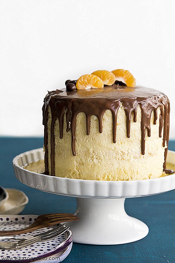 El gato goloso: Citrus Leyer Chiffon Cake