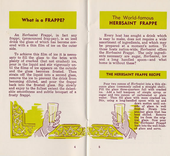 New Orleans Absinthe History A Glass of Herbsaint The Herbsaint Frappé