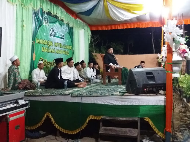 Pengajian Rutin Dalam Rangka Dzikir  Maullid Ahbabul Mustofa Kecamatan Mondokan