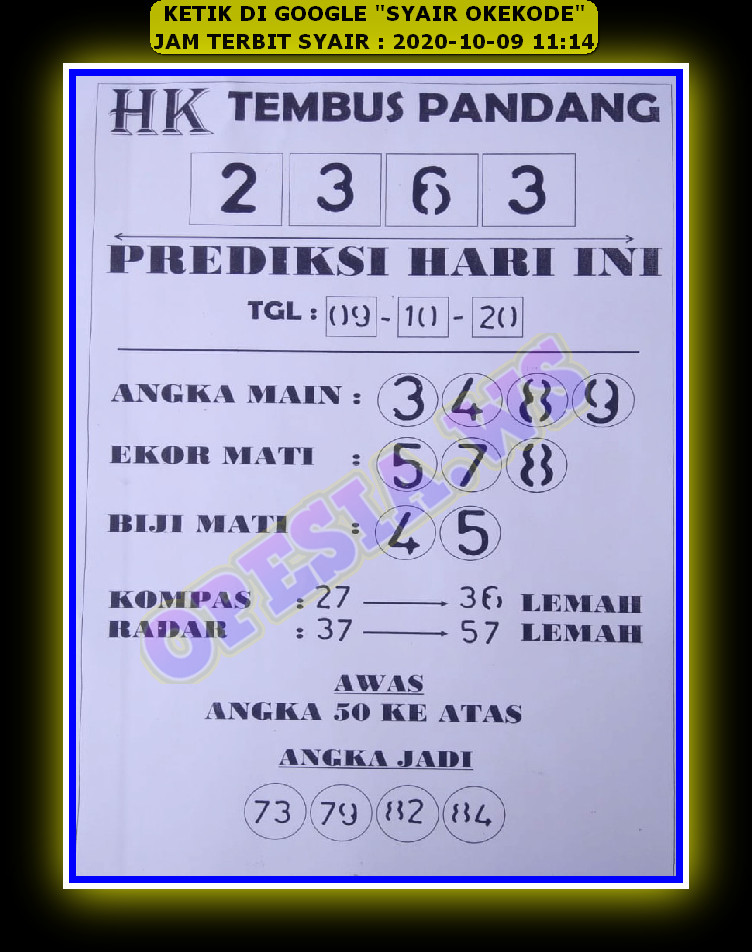 1 New Message Kode Syair Hongkong 9 Oktober 2020 Forum Syair Togel Hongkong Singapura Sydney